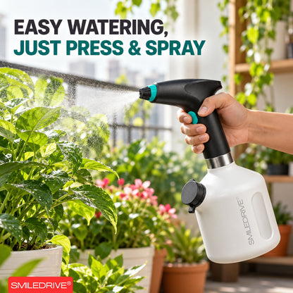 1L Electric Sprayer Bottle, Automatic Watering of Indoor/Outdoor Plants, Mist & Stream Spray with Extended Nozzle, Water level check,  Rechargeable 1200 mAh Battery, Bright Battery Power Indicator, Spray Bottle for Plants, Garden & Household Cleaning