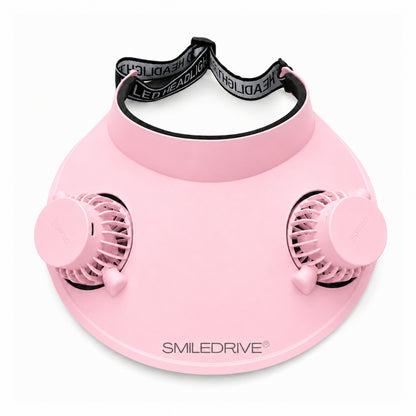Cooling Fan Cap with Dual Rechargeable Fans, 3-Speed Adjustable Fan, Hands-Free Cooling Hat, Lightweight Cap for Daily Use- Walking, Gardening, Hiking, Camping & Indoor/ Outdoor Work | Available in Blue, Pink & White