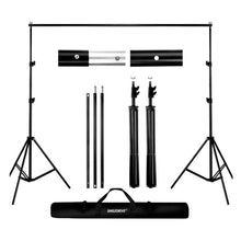 Load image into Gallery viewer, Smiledrive Backdrop Stand Photography Background Holder Stands Kit-6.5x6.5ft Photo Video Shoot Support System Carry Bag