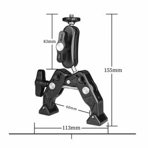 Mini Tripod Clamp Mount Stand for DSLRs Action Cameras and Smart Phones-Super Sturdy & Versatile