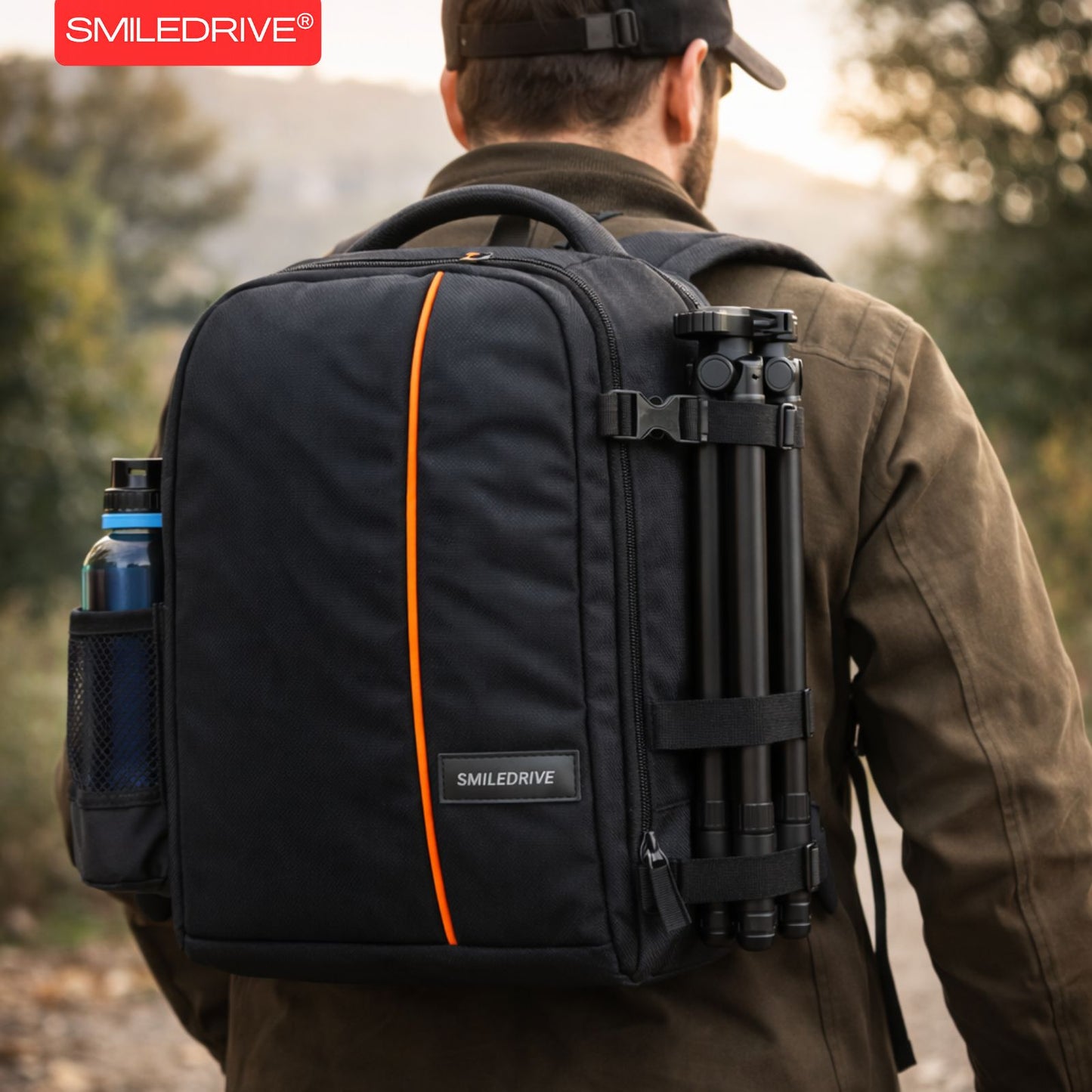 Waterproof DSLR Camera & Laptop Backpack – Lightweight, Durable & Travel-Ready Gear Bag with Top-Side Buckles | Fits Most Common Camera Sizes | Custom Dividers | Rain Cover