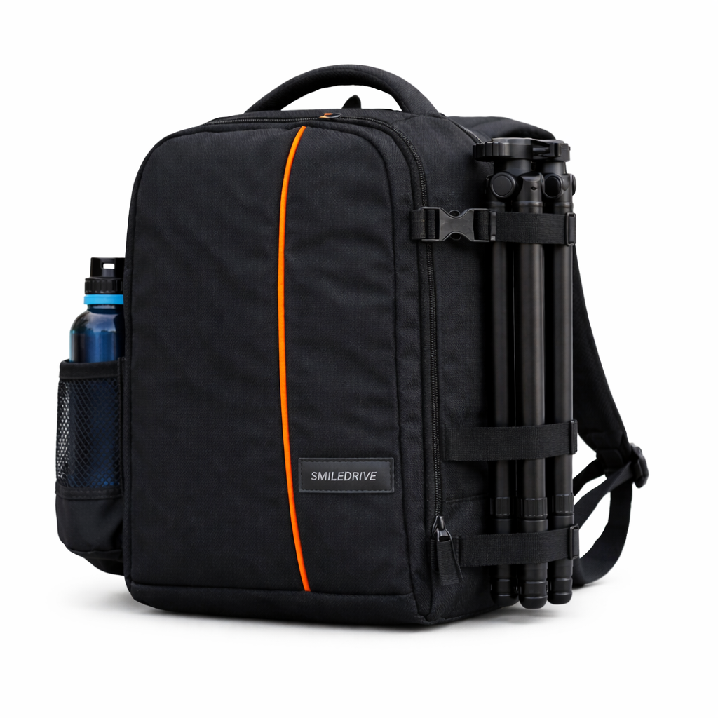 Waterproof DSLR Camera & Laptop Backpack – Lightweight, Durable & Travel-Ready Gear Bag with Top-Side Buckles | Fits Most Common Camera Sizes | Custom Dividers | Rain Cover