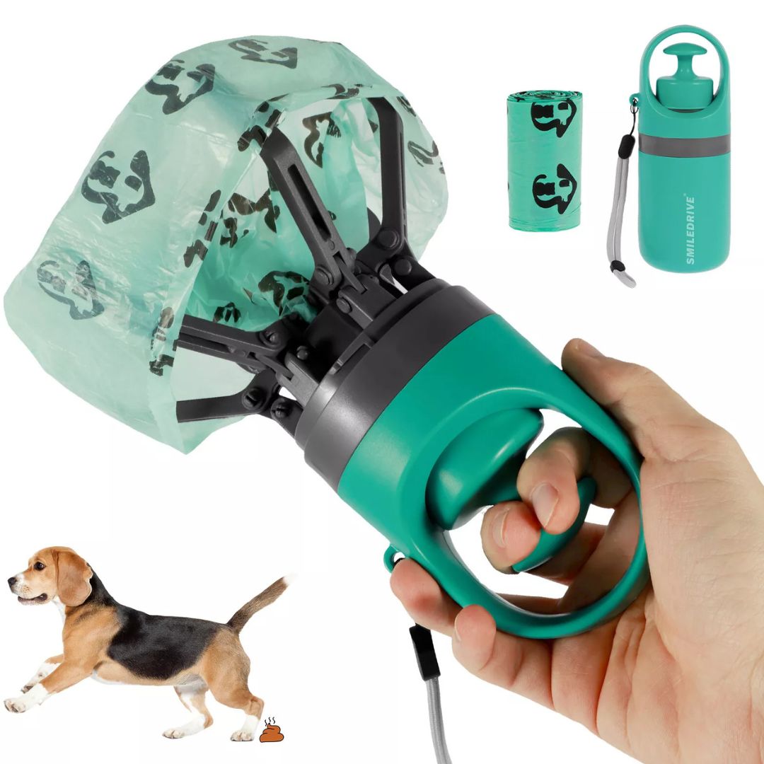 Smiledrive Dog Poop Scooper Pet Poop Grabber-Six Claw Design