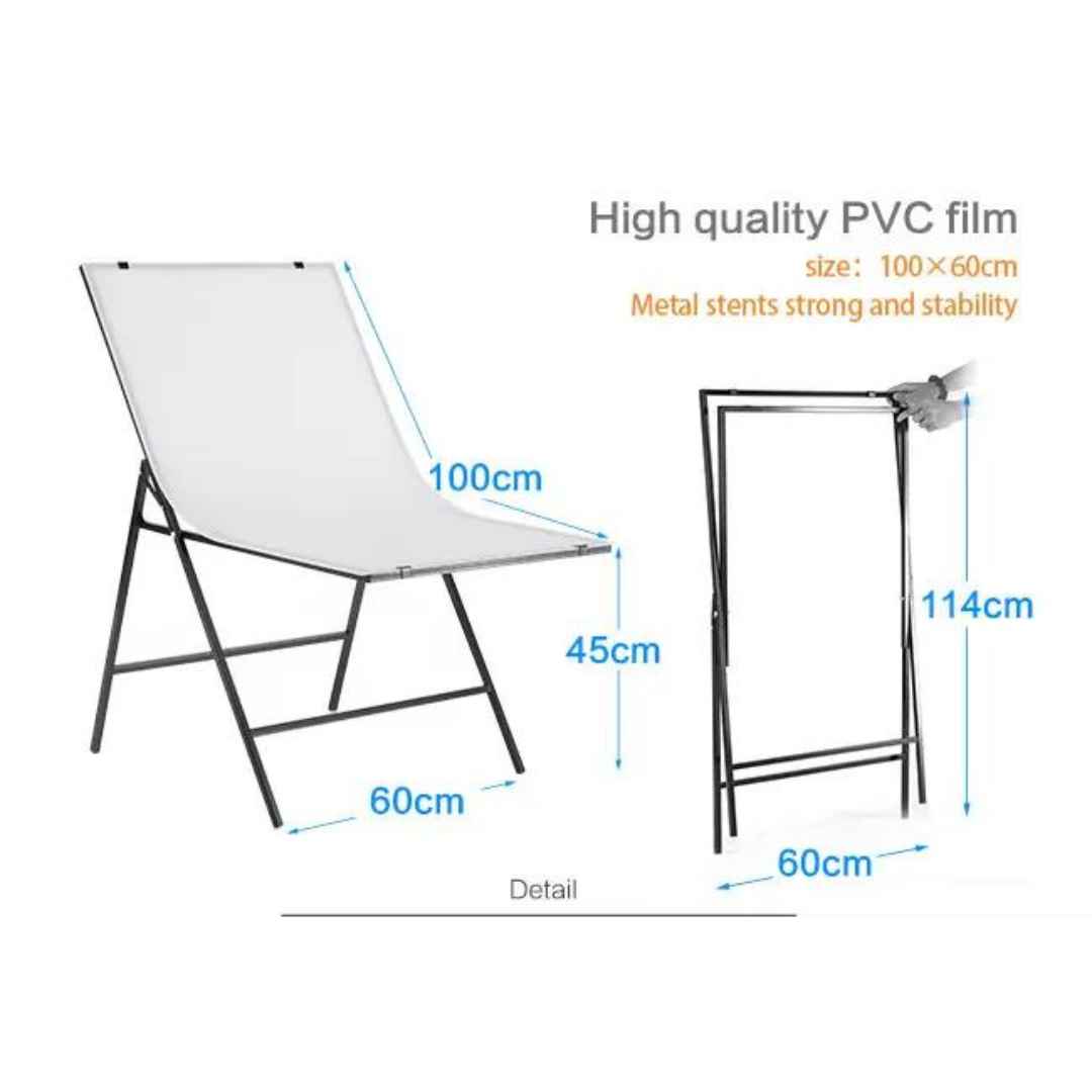 Table for Photography Portable Product Shoot Table-Foldable Desk for Tabletop shoots-60x100