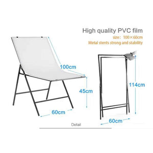 Table for Photography Portable Product Shoot Table-Foldable Desk for Tabletop shoots-60x100