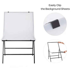 Table for Photography Portable Product Shoot Table-Foldable Desk for Tabletop shoots-60x100