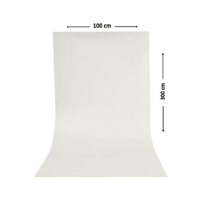 Smiledrive Background Sheet for Photography PVC PP Plastic Washable, Seamless Large Size 100x300cm