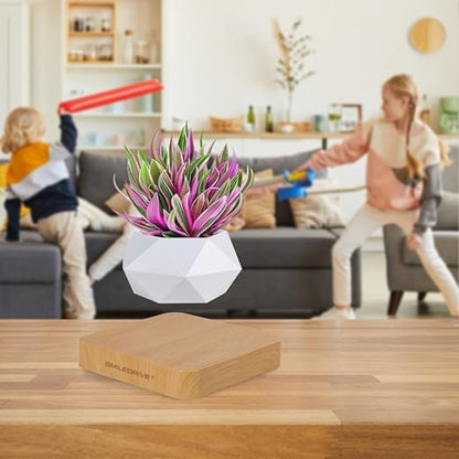 Magnetic Levitating Flower Pot - 360° Magnetic Rotation, Eco-Friendly Unique Home Décor