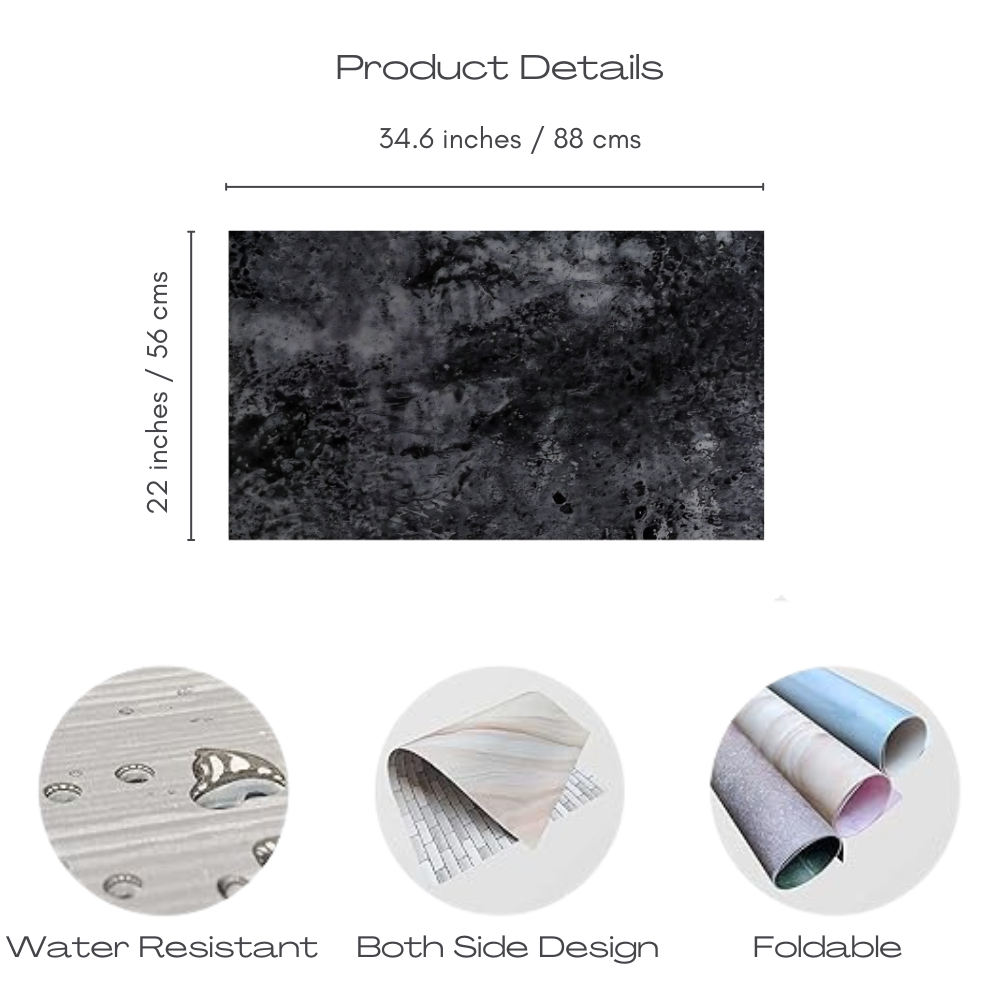Photo Studio Backdrop Background Sheet-Double Sided Flat Lay Splashproof Premium Paper Backdrop for Food, Small Product Photo Shoot-Size 56x88 (Set of 3)