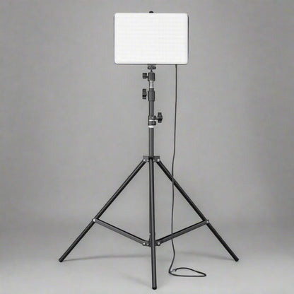 SMILEDRIVE® Photography Light - LED Video Light Panel with 240 SMD Beads & 7ft Tripod – Dimmable 3000K–6500K Lighting Kit for Photography, Videography & Content Creation