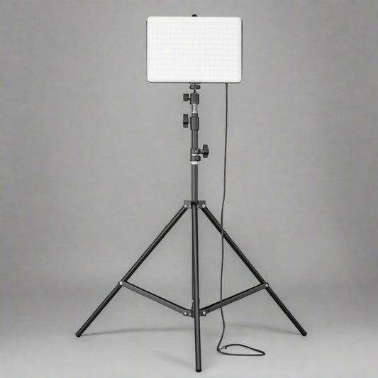 SMILEDRIVE® Photography Light - LED Video Light Panel with 240 SMD Beads & 7ft Tripod – Dimmable 3000K–6500K Lighting Kit for Photography, Videography & Content Creation
