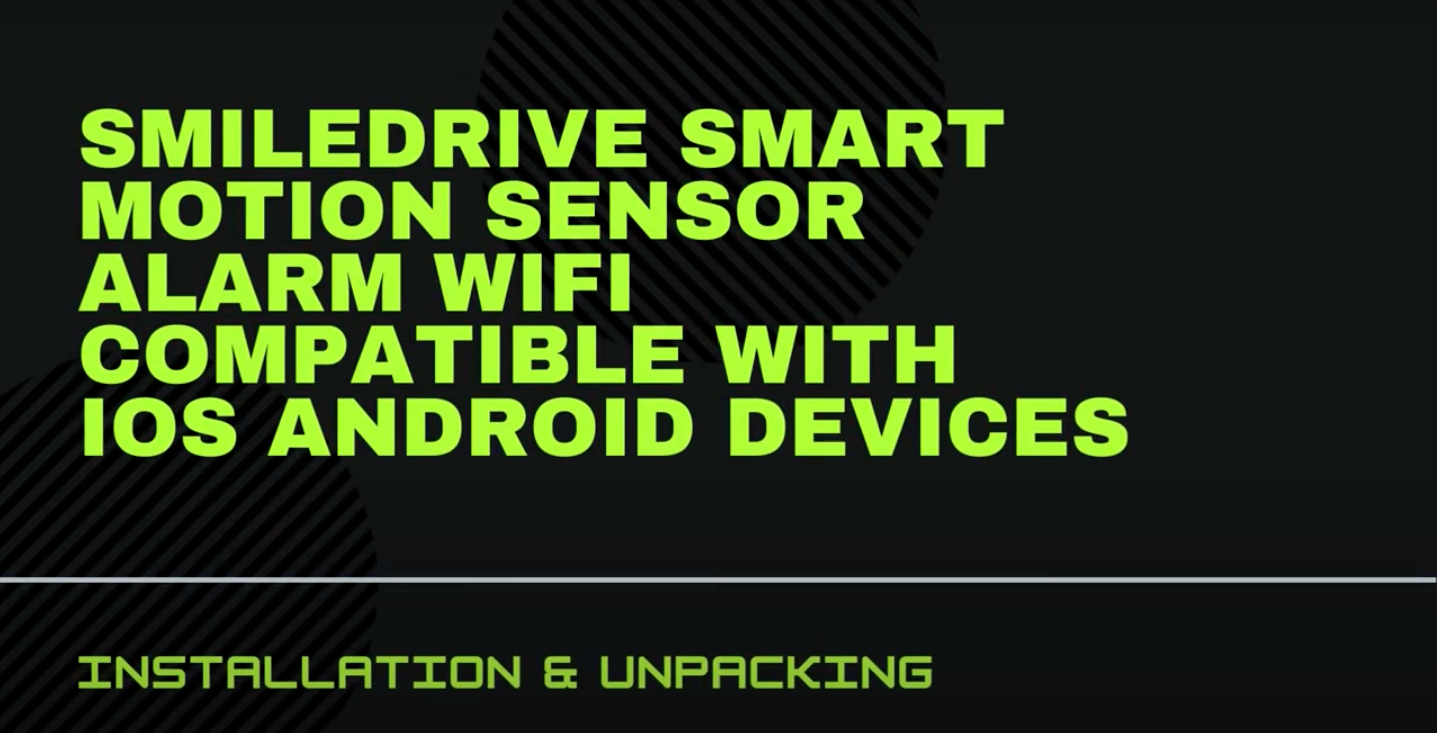 Load video: Smiledrive Motion Sensor Alarm