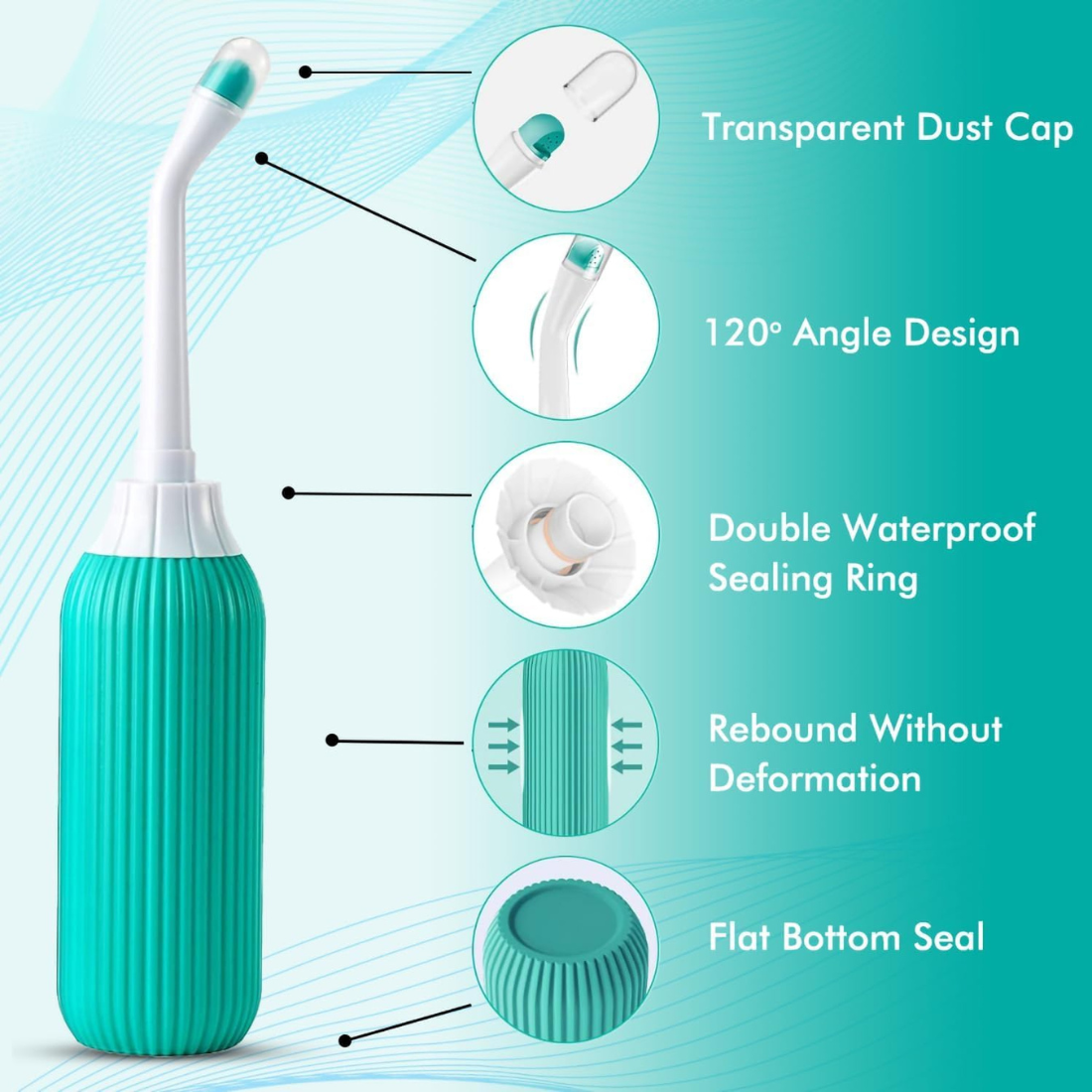 Portable Bidet for Travel–Handheld Spray Bottle Eco-Friendly Handheld Hygiene Solution