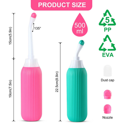 Portable Bidet for Travel–Handheld Spray Bottle Eco-Friendly Handheld Hygiene Solution