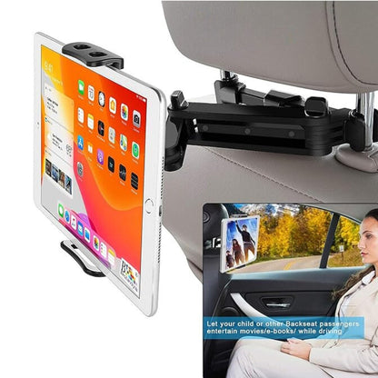 Mobile Holder Stand for Car 4.5" to 11" Devices – 360° Adjustable Tablet & Phone Holder with Extendable Arm and Secure Grip