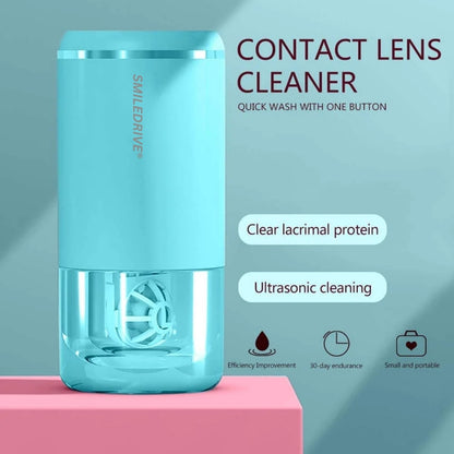 Smiledrive® Ultrasonic Contact Lens Cleaner – Deep Clean for All Lens Types, Portable & Rechargeable with 30-Day Battery Life