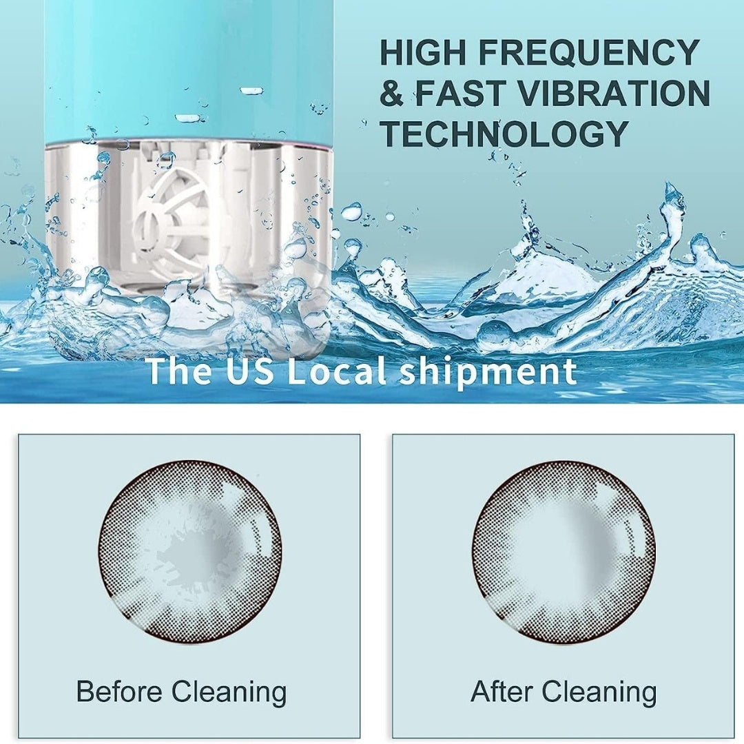 Smiledrive® Ultrasonic Contact Lens Cleaner – Deep Clean for All Lens Types, Portable & Rechargeable with 30-Day Battery Life