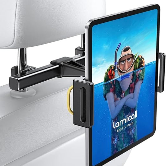 Mobile Holder Stand for Car Backseat  – Sturdy, Adjustable, and Travel-Friendly for 4-11 Inch Devices