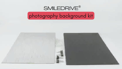 Professional Product Photography Background Kit | Photoshoot Backdrop Kit with 8 styles (4 two-sided sheet) | Silver Reflector & Black Diffuser Included