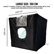 Load image into Gallery viewer, Smiledrive Photography Light Box Photo Studio Booth Soft Box-100 cm, 4 LEDs