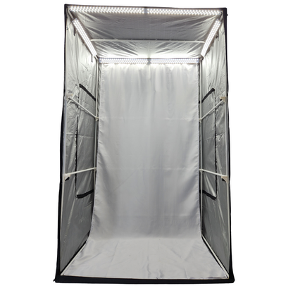 Smiledrive Photography Light Box Photo Studio Booth for Model Shoots Soft Box-200 cm, 6 LEDs, 1 PP Background Sheet