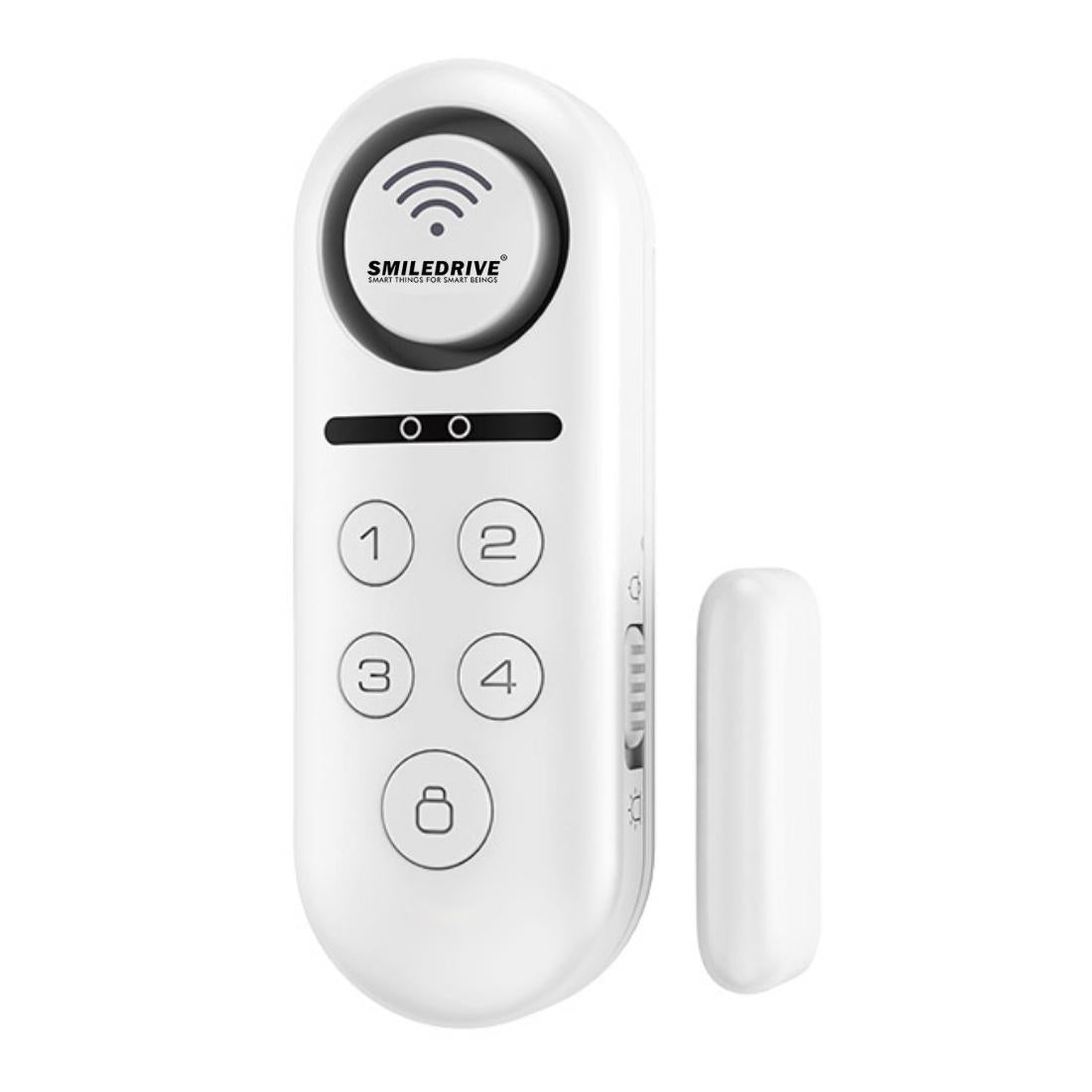 Smart Door Window Open Sensor Alarm WiFi Security System for Home Office with Phone App Alerts and 120dB loud Siren Smiledrive