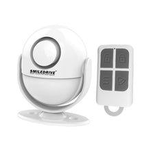 Load image into Gallery viewer, PIR Motion Sensor Alarm Long Range Wireless Infrared Motion Detector for Home and Office with remote Smiledrive