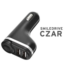 Load image into Gallery viewer, 2 in 1 Bluetooth Wireless Handsfree Earphone Car Charger-Can Connects 2 devices, 2 USB Ports, Fast Charging Smiledrive