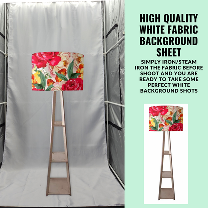 Smiledrive Photography Light Box Photo Studio Booth for Model Shoots Soft Box-200 cm, 6 LEDs, 1 PP Background Sheet