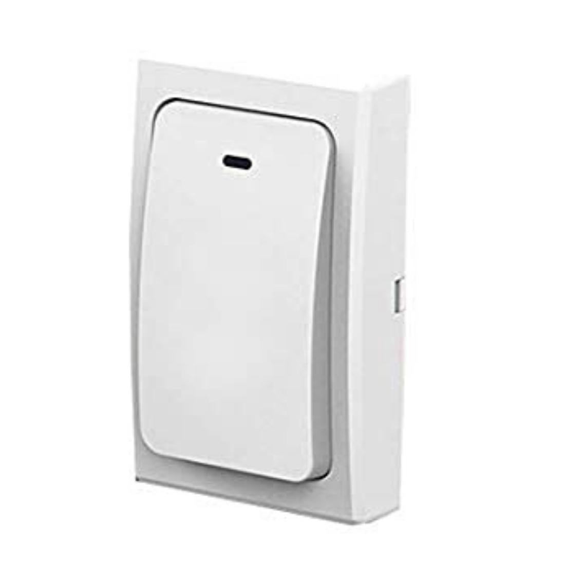 Long Range Kinetic Doorbell Remote Switch Waterproof Transmitter - White Smiledrive