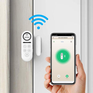 Smart Door Window Open Sensor Alarm WiFi Security System for Home Office with Phone App Alerts and 120dB loud Siren Smiledrive