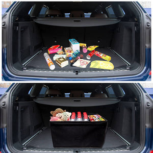 Smiledrive Car SUV Boot Organizer Collapsible Trunk Storage Multi Compartment Box with Lid –Made in India Smiledrive.in