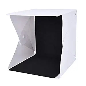 Mini Portable Professional Photo Light Booth Product Photography Booth Studio with 2 LED Strips– 40x40x40 cm - Made in India