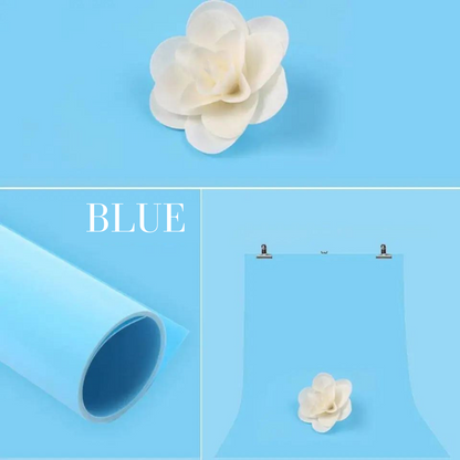 Professional Background for Photography Photoshoot Backdrop-Pink Blue Yellow PVC Plastic Photo Shoot 68X130cm Sheets