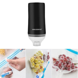 Handy Food Vacuum Sealer Machine Kit for Food Preservation with 5 Storage bags  Ideal Bags for Sous Vide Cooking Smiledrive