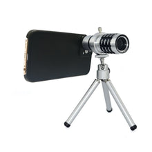 Load image into Gallery viewer, 12x Optical Zoom Mobile Lens Kit Telescope Lens with Tripod, Back case/Cover compatible with iPhone 12 Pro Max Smiledrive