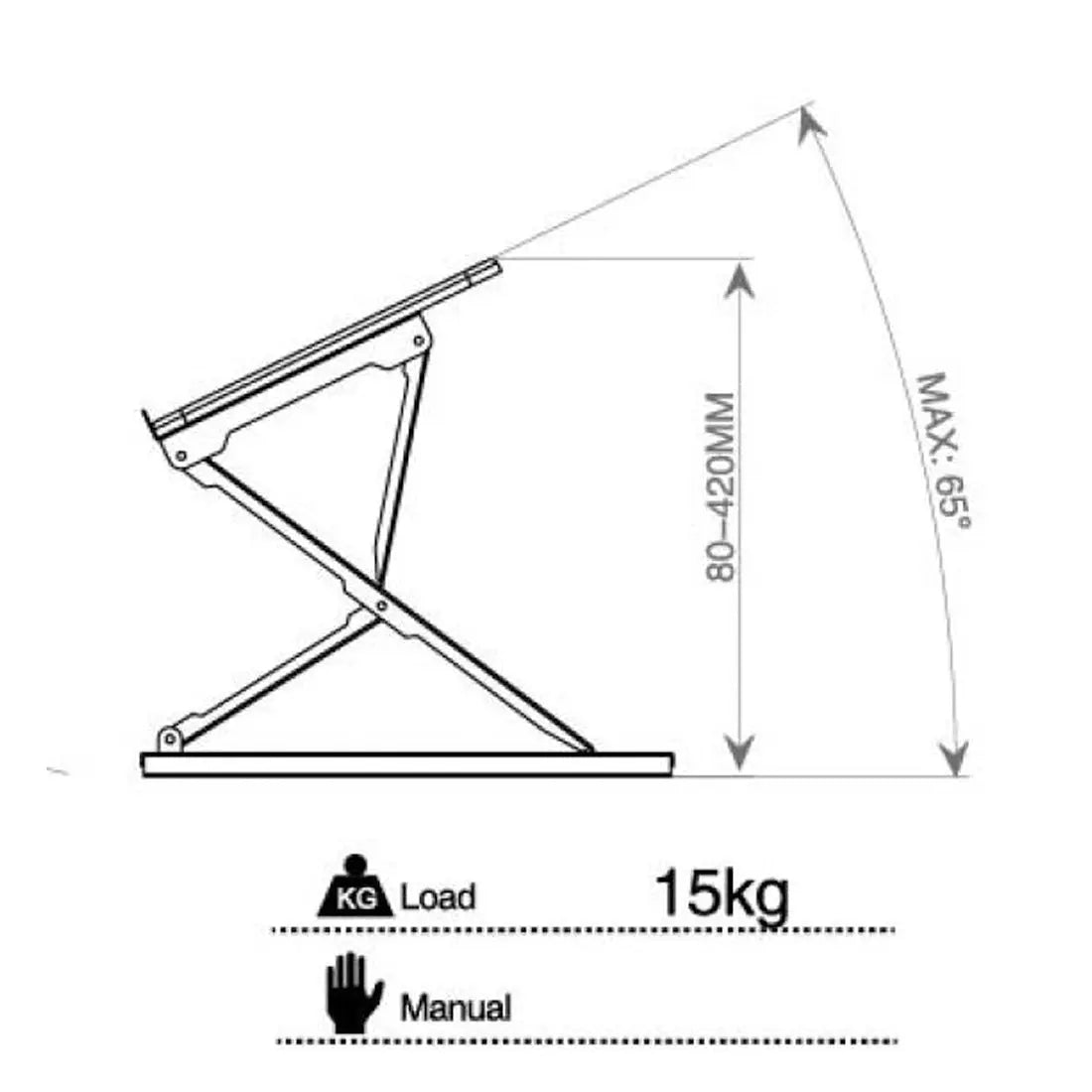 Laptop Standing Desk Table Stand with Adjustable Height & Angle Options - Made in India Smiledrive