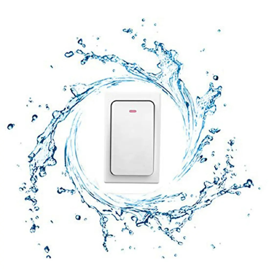 Long Range Kinetic Wireless Remote Doorbell-IP44 Waterproof, 200 M Operating Range, 36 Chimes, No Batteries Required for Transmitter Smiledrive
