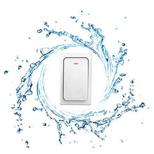 Load image into Gallery viewer, Long Range Kinetic Wireless Remote Doorbell-IP44 Waterproof, 200 M Operating Range, 36 Chimes, No Batteries Required for Transmitter Smiledrive