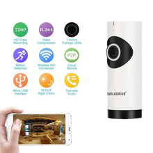 Load image into Gallery viewer, Panoramic WIFI IP CCTV Security Cam 180 degree fish eye view-Wireless Survelliance 720P HD Cam Smiledrive