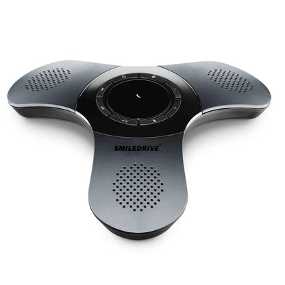 Portable Bluetooth Mobile Conference Call Speaker with Omnidirectional Mic, Echo & Noise Cancellation Smiledrive