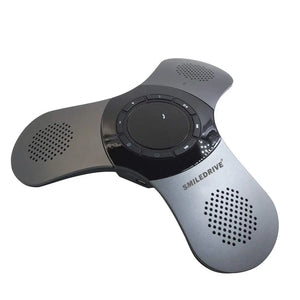 Portable Bluetooth Mobile Conference Call Speaker with Omnidirectional Mic, Echo & Noise Cancellation (Renewed) Smiledrive