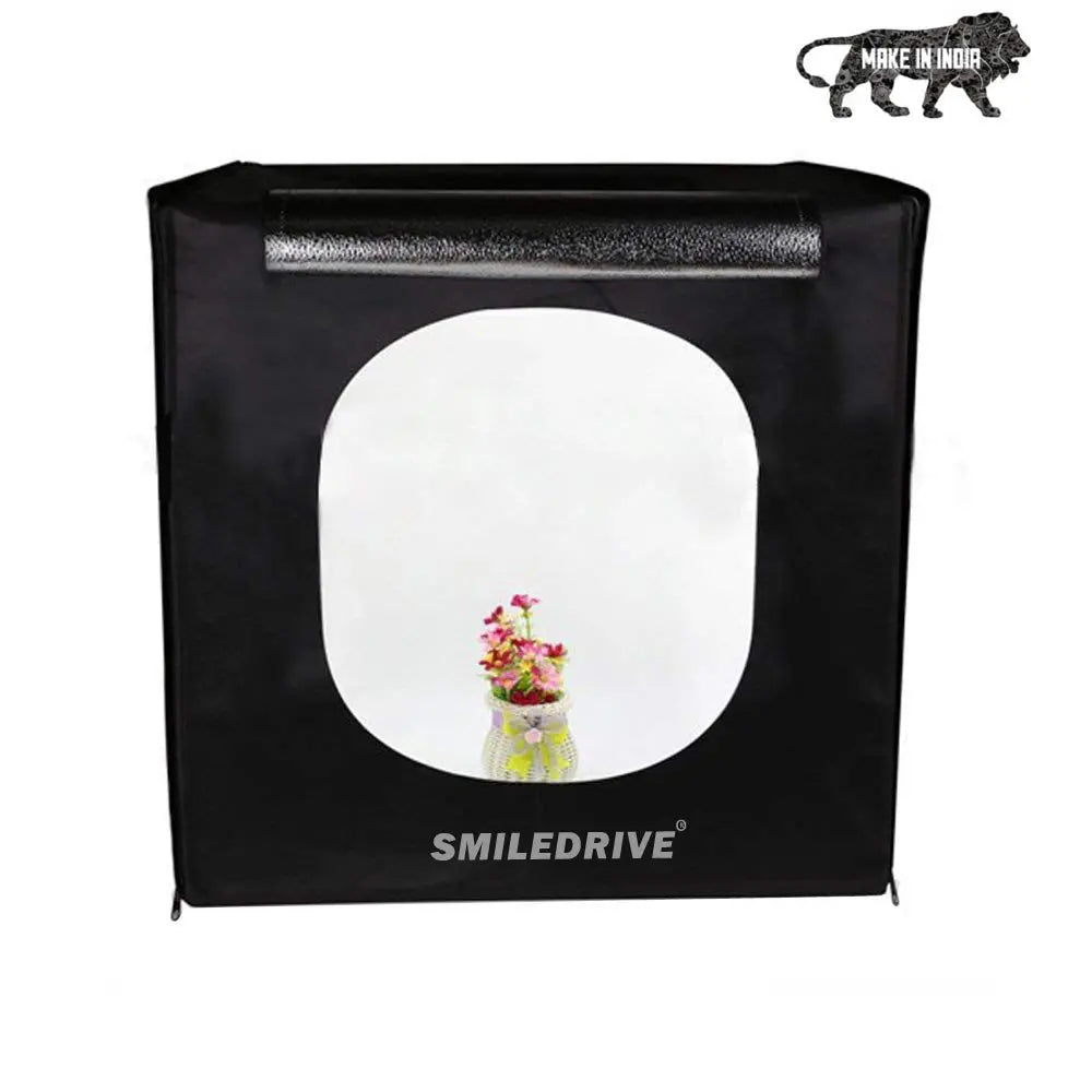 Portable Photo Booth Light Box Product Photography Mini Studio with 2 LED Lights-Made in India smiledrive