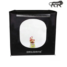 Load image into Gallery viewer, Portable Photo Booth Light Box Product Photography Mini Studio with 2 LED Lights-Made in India smiledrive