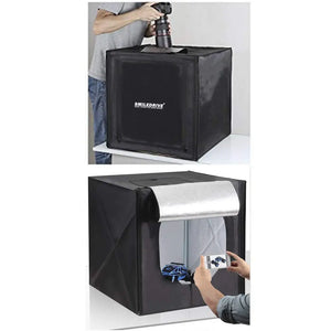Portable Photo Booth Light Box Product Photography Mini Studio with 2 LED Lights-Made in India smiledrive