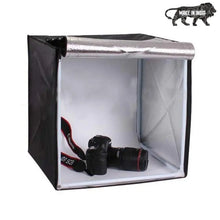 Load image into Gallery viewer, Portable Photo Booth Light Box Product Photography Mini Studio with 2 LED Lights-Made in India smiledrive