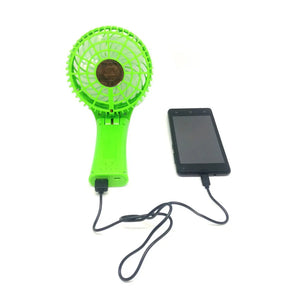Powerful Handheld Rechargeable Desk Fan-4000mAH Foldable Portable Design Smiledrive