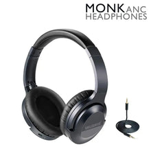 Load image into Gallery viewer, SMILEDRIVE MONK NOISE CANCELLATION WIRELESS BLUETOOTH HEADPHONE WITH BUILT-IN MICROPHONE, OVER EAR ANC HEADSET WITH DEEP BASS Smiledrive