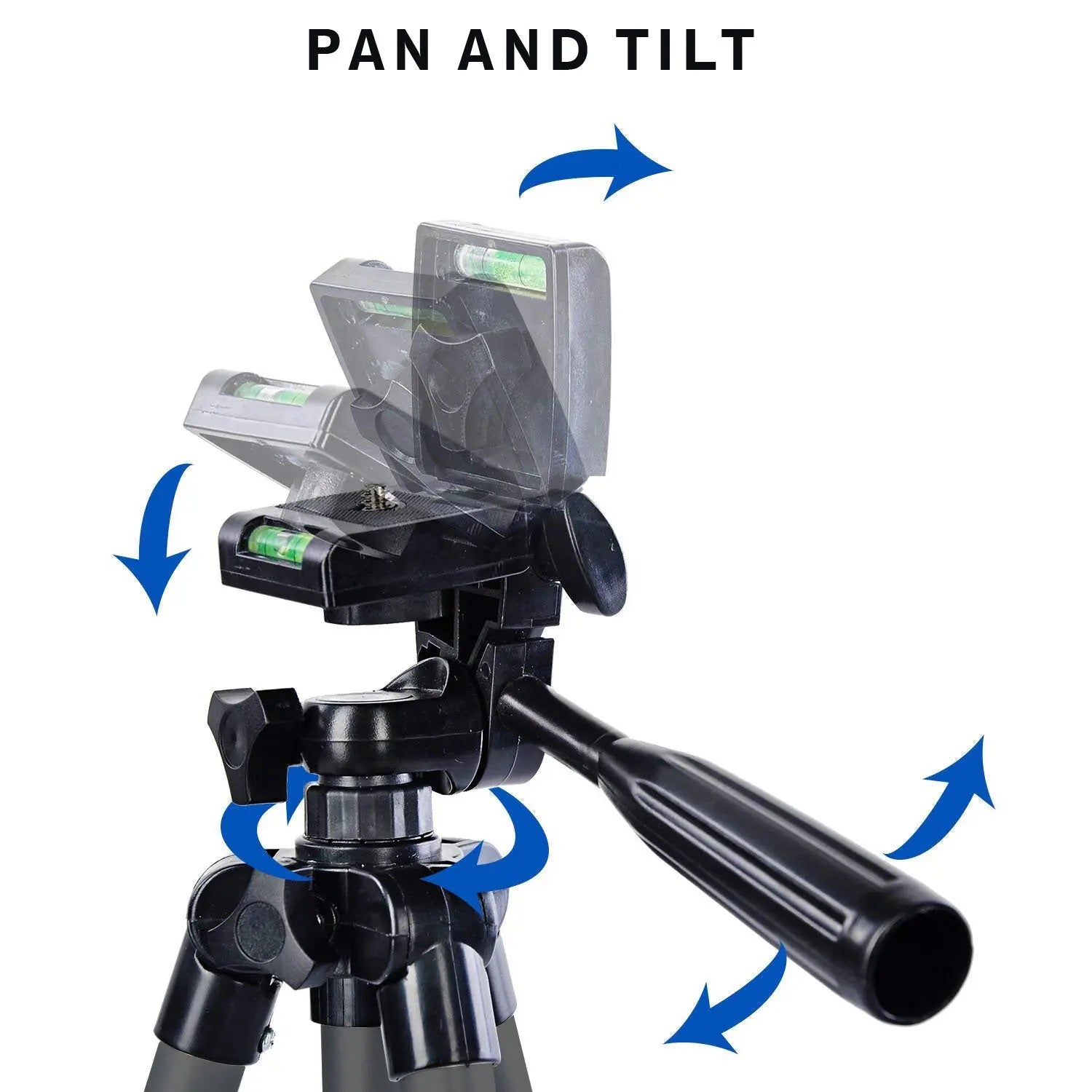 Smiledrive 105 cm Portable Tripod Stand Holder for Mobile Phones & Camera, Photo/Video Shoot Smiledrive