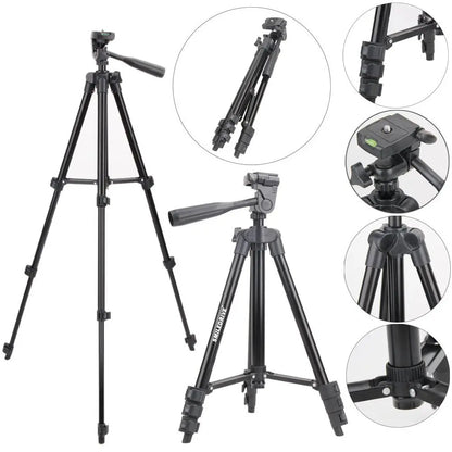 Smiledrive 105 cm Portable Tripod Stand Holder for Mobile Phones & Camera, Photo/Video Shoot Smiledrive